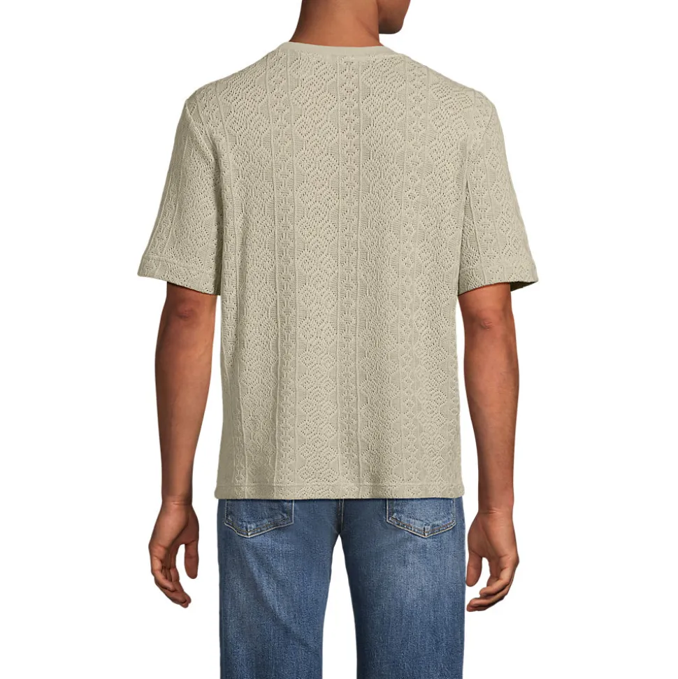 T-Shirt aus Jersey mit Struktur für Herren