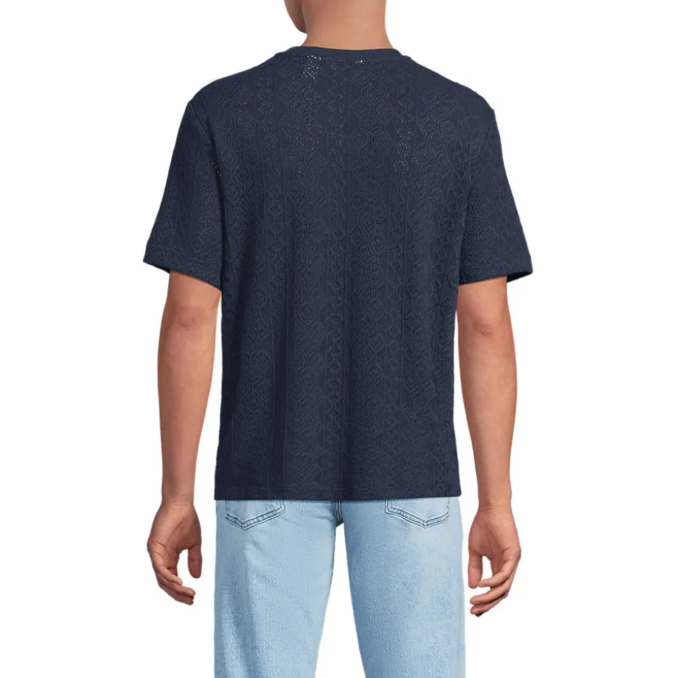 T-Shirt aus Jersey mit Struktur für Herren