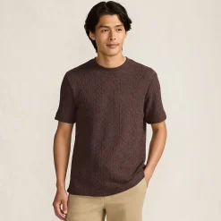 T-Shirt aus Jersey mit Struktur für Herren