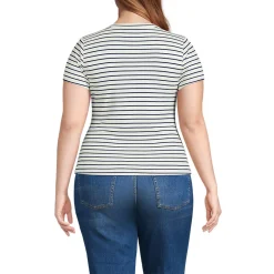 T-Shirt aus softem Viskosemix für Damen in Plus-Größe