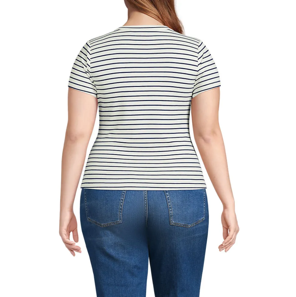 T-Shirt aus softem Viskosemix für Damen in Plus-Größe