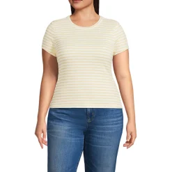 T-Shirt aus softem Viskosemix für Damen in Plus-Größe