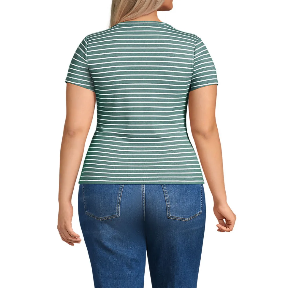 T-Shirt aus softem Viskosemix für Damen in Plus-Größe