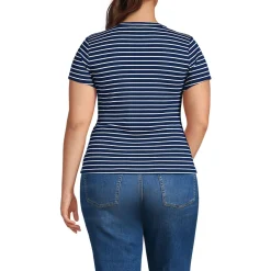 T-Shirt aus softem Viskosemix für Damen in Plus-Größe