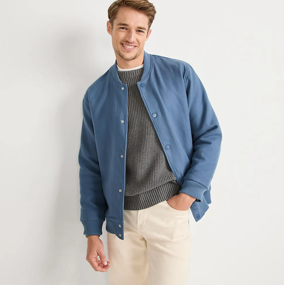 Twill-Bomberjacke im College-Look für Herren