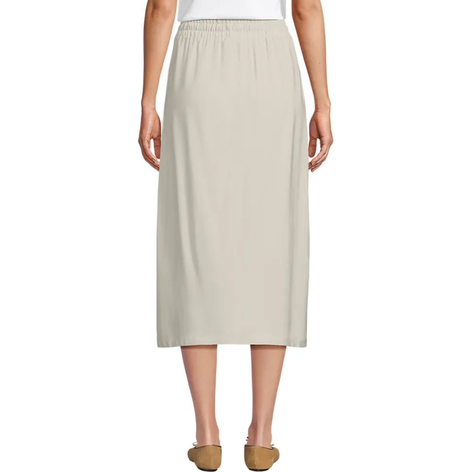 Twill-Midirock für Damen