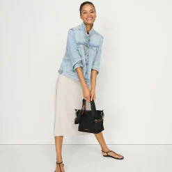 Twill-Midirock für Damen