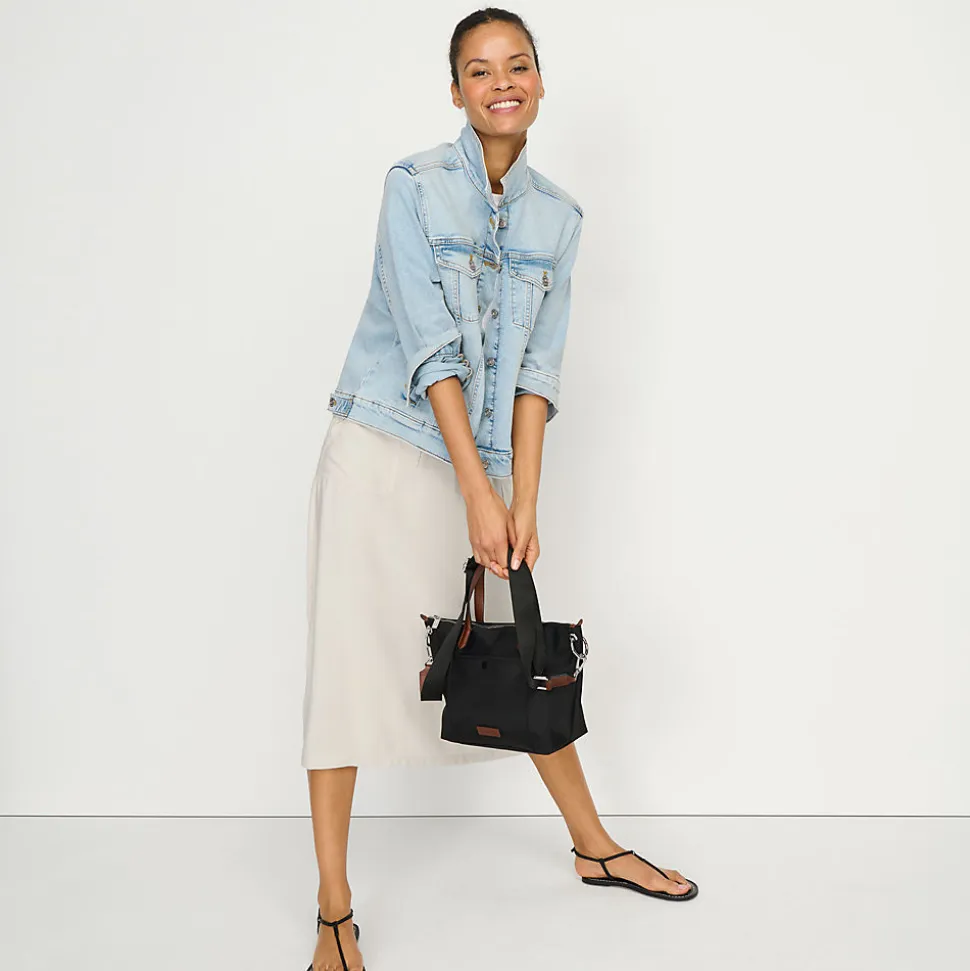 Twill-Midirock für Damen