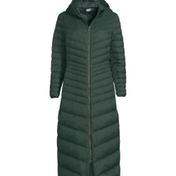 Ultraleichter Maxi-Daunenmantel mit Kapuze WANDERWEIGHT für Damen