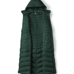 Ultraleichter Maxi-Daunenmantel mit Kapuze WANDERWEIGHT für Damen