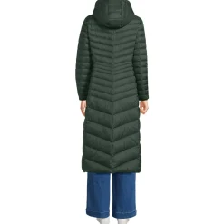 Ultraleichter Maxi-Daunenmantel mit Kapuze WANDERWEIGHT für Damen