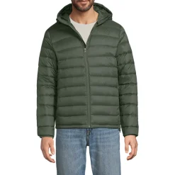Ultraleichte verstaubare Daunen-Kapuzenjacke WANDERWEIGHT für Herren
