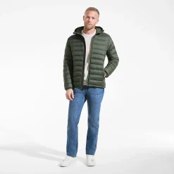 Ultraleichte verstaubare Daunen-Kapuzenjacke WANDERWEIGHT für Herren
