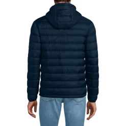 Ultraleichte verstaubare Daunen-Kapuzenjacke WANDERWEIGHT für Herren