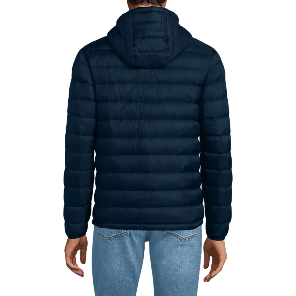 Ultraleichte verstaubare Daunen-Kapuzenjacke WANDERWEIGHT für Herren