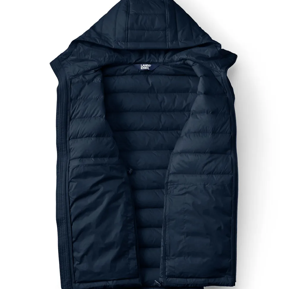 Ultraleichte verstaubare Daunen-Kapuzenjacke WANDERWEIGHT für Herren