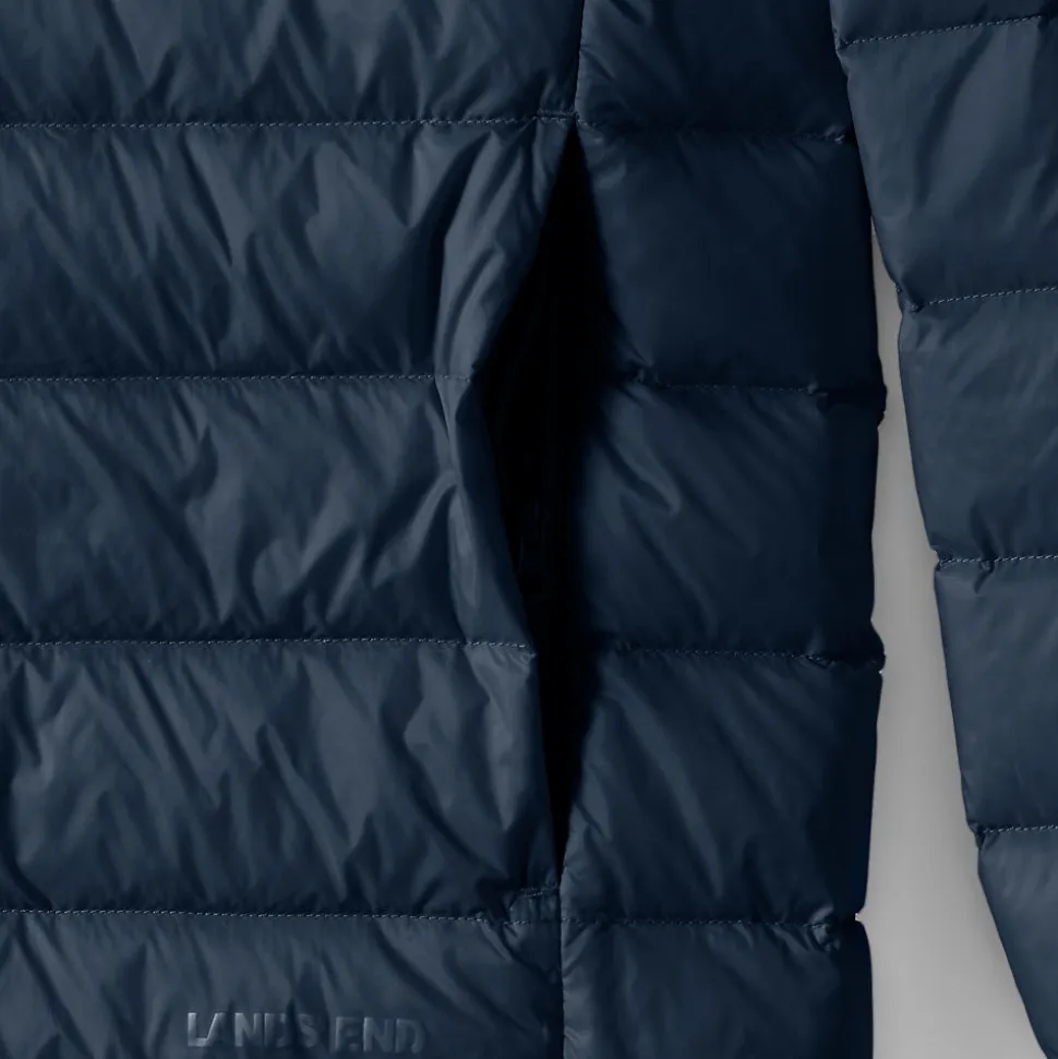 Ultraleichte verstaubare Daunen-Kapuzenjacke WANDERWEIGHT für Herren