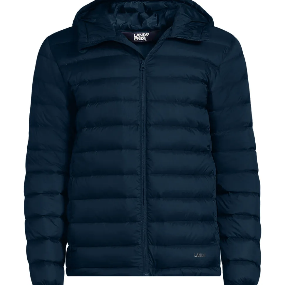 Ultraleichte verstaubare Daunen-Kapuzenjacke WANDERWEIGHT für Herren
