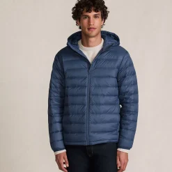 Ultraleichte verstaubare Daunen-Kapuzenjacke WANDERWEIGHT für Herren