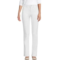 Unifarbene Straight Fit Jeans Mid Waist