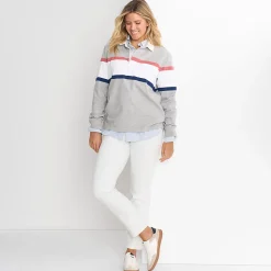 Unifarbene Straight Fit Jeans Mid Waist