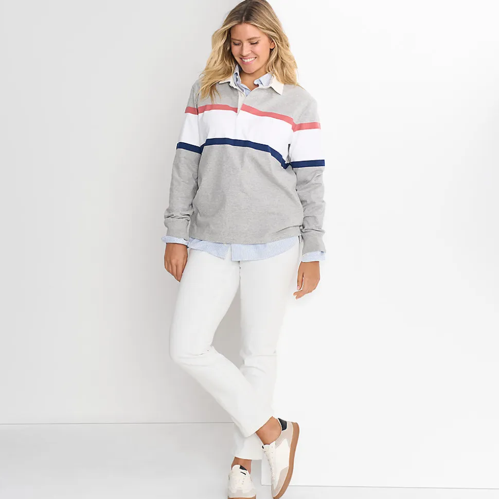 Unifarbene Straight Fit Jeans Mid Waist