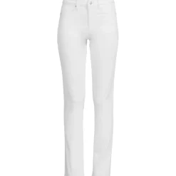 Unifarbene Straight Fit Jeans Mid Waist