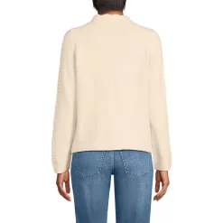 V-Cardigan mit Ajourmuster für Damen