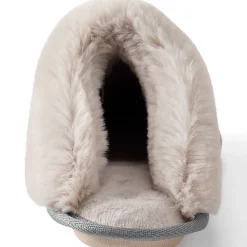 Veloursleder-Pantoffeln für Damen
