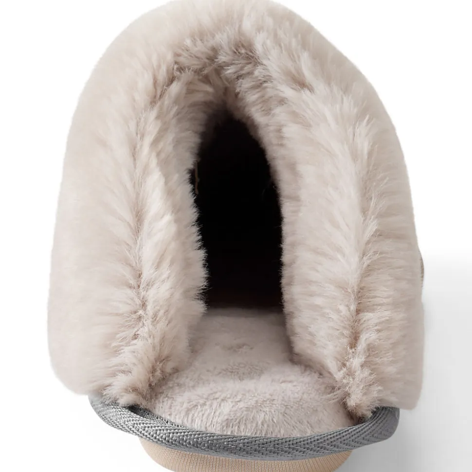 Veloursleder-Pantoffeln für Damen