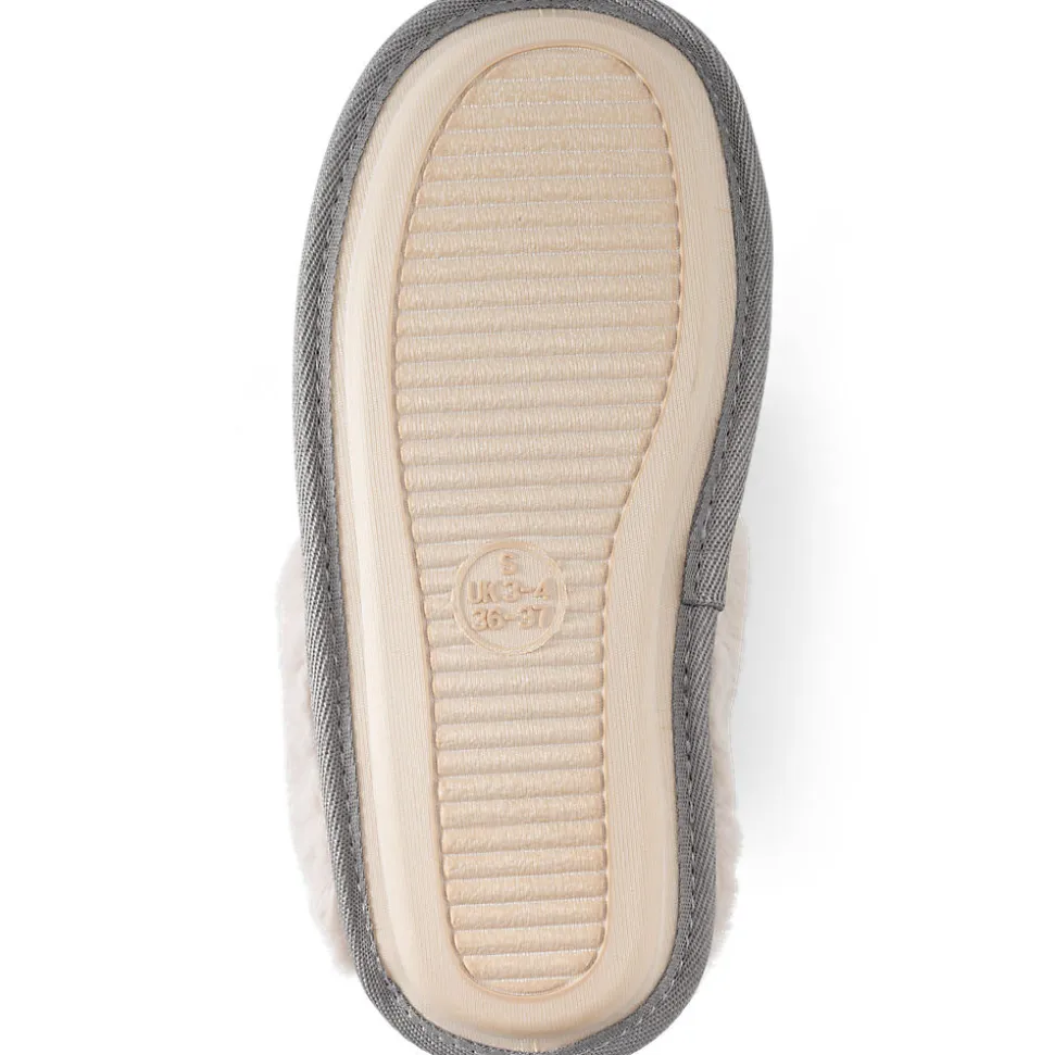 Veloursleder-Pantoffeln für Damen