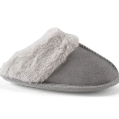 Veloursleder-Pantoffeln für Damen