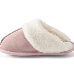 Veloursleder-Pantoffeln für Damen