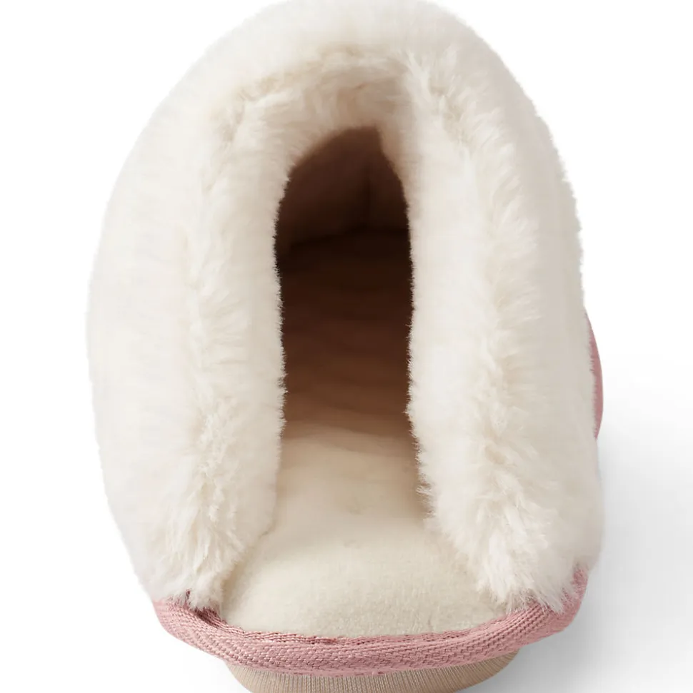 Veloursleder-Pantoffeln für Damen