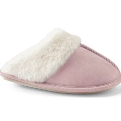 Veloursleder-Pantoffeln für Damen