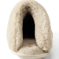 Veloursleder-Pantoffeln für Damen