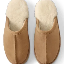 Veloursleder-Pantoletten für Herren
