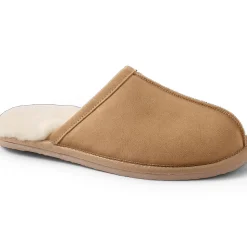 Veloursleder-Pantoletten für Herren