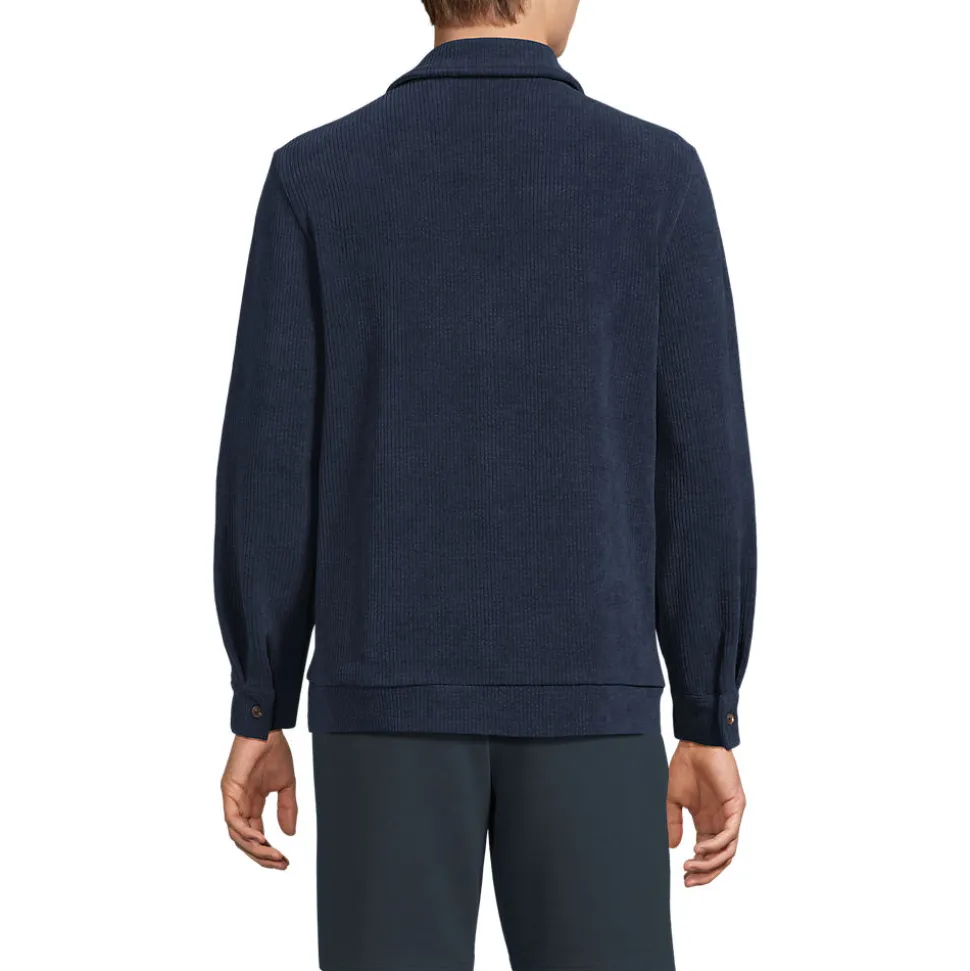 Velours-Poloshirt für Herren