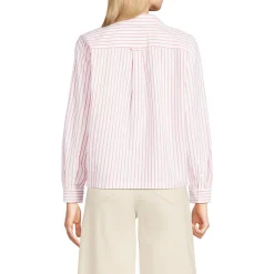 Verkürzte Oxfordbluse für Damen