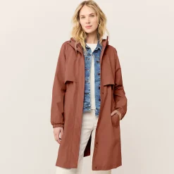 Verstaubarer wasserdichter Squall Regenmantel für Damen