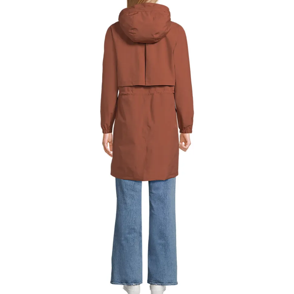 Verstaubarer wasserdichter Squall Regenmantel für Damen