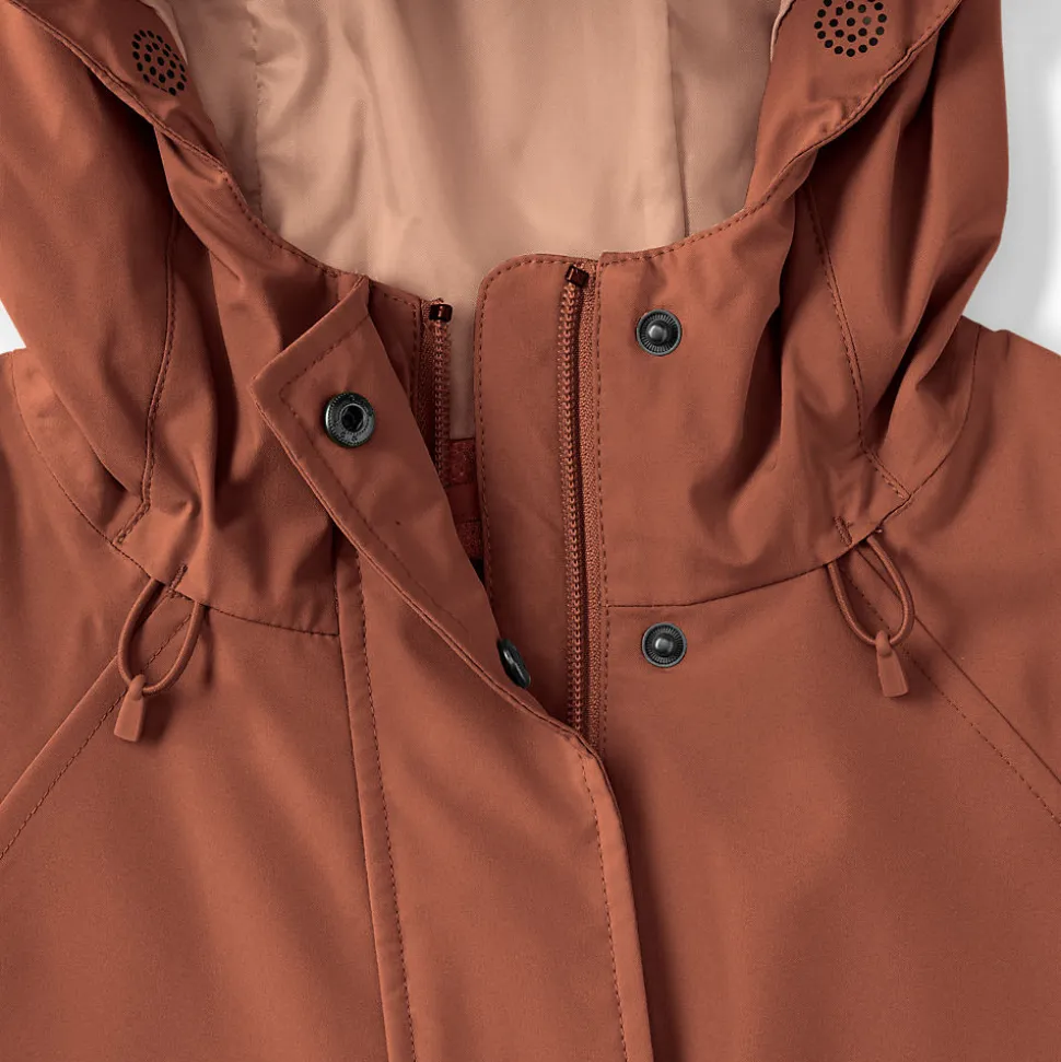 Verstaubarer wasserdichter Squall Regenmantel für Damen