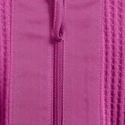 Waffelstrick-Pullover mit Reißverschluss für Damen