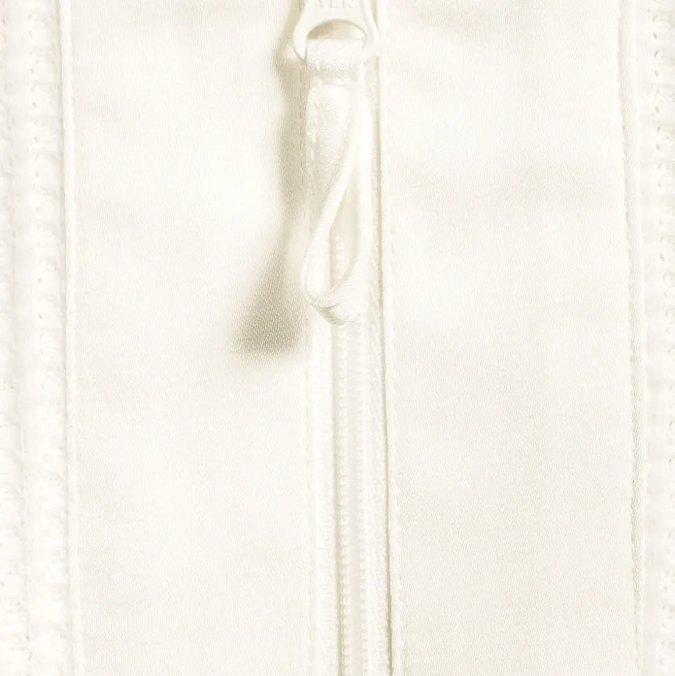 Waffelstrick-Pullover mit Reißverschluss für Damen