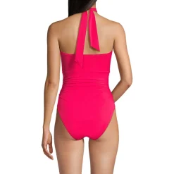 Wandelbarer Bandeau-Badeanzug Slender, hoher Beinausschnitt für Damen