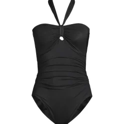 Wandelbarer Bandeau-Badeanzug Slender, hoher Beinausschnitt für Damen