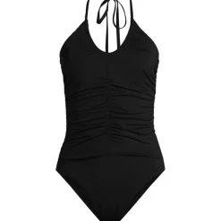 Wandelbarer Neckholder-Badeanzug für Damen, hoher Beinausschnitt