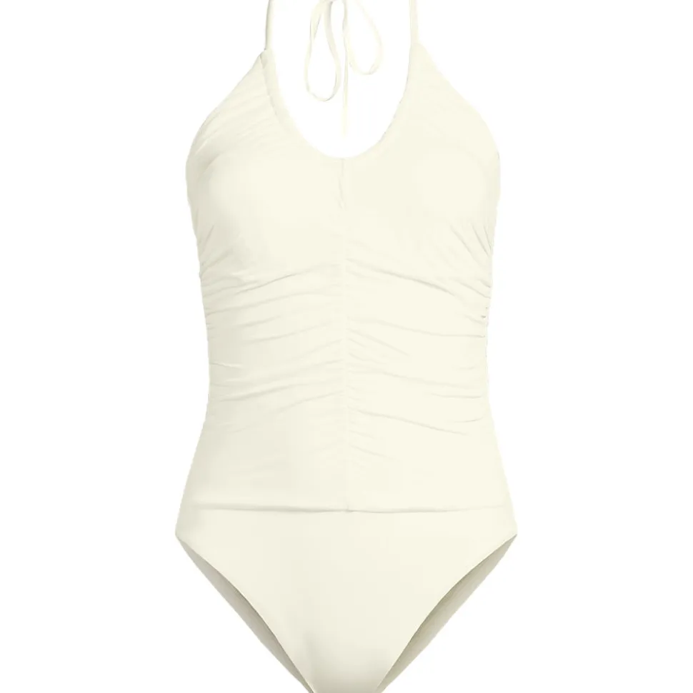 Wandelbarer Neckholder-Badeanzug für Damen, hoher Beinausschnitt
