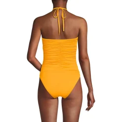 Wandelbarer Neckholder-Badeanzug für Damen, hoher Beinausschnitt